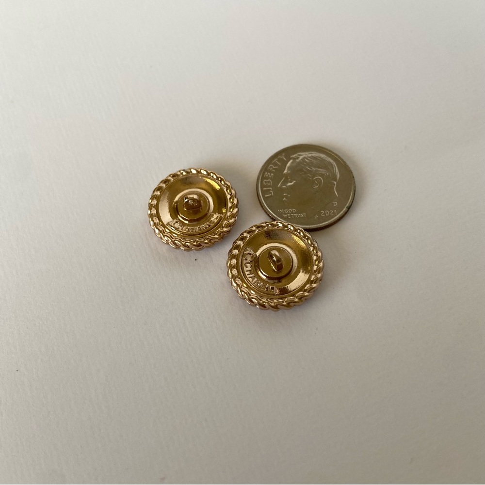 Authentic Pink and Gold Chanel Buttons - Picture 5 of 6